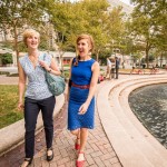 Walking in Crystal City Waterpark, Arlington