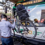 Putting bike on ART bus, Arlington County