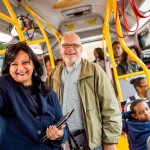 Happy people on DC Circulator