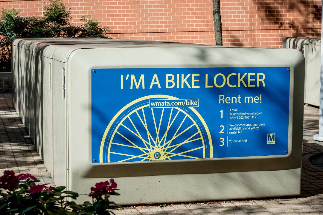 Bike locker, Arlington, Virginia