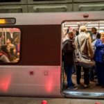 Crowded Metro Train, Arlington, Virginia, SafeTrack